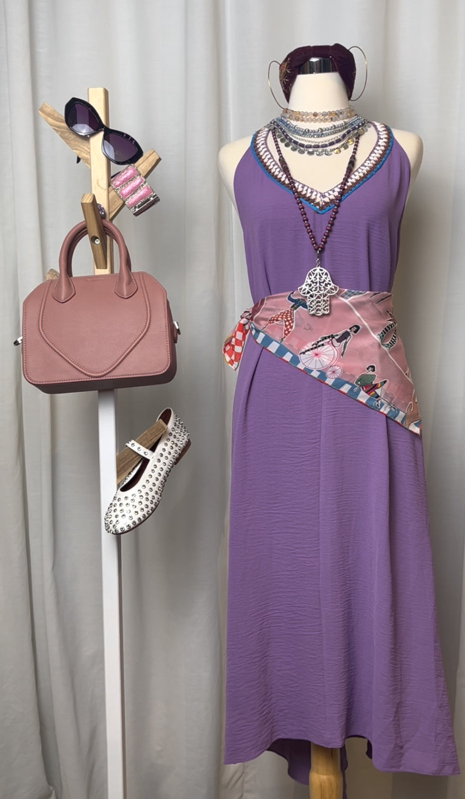 Backless Dress with Crochet Details