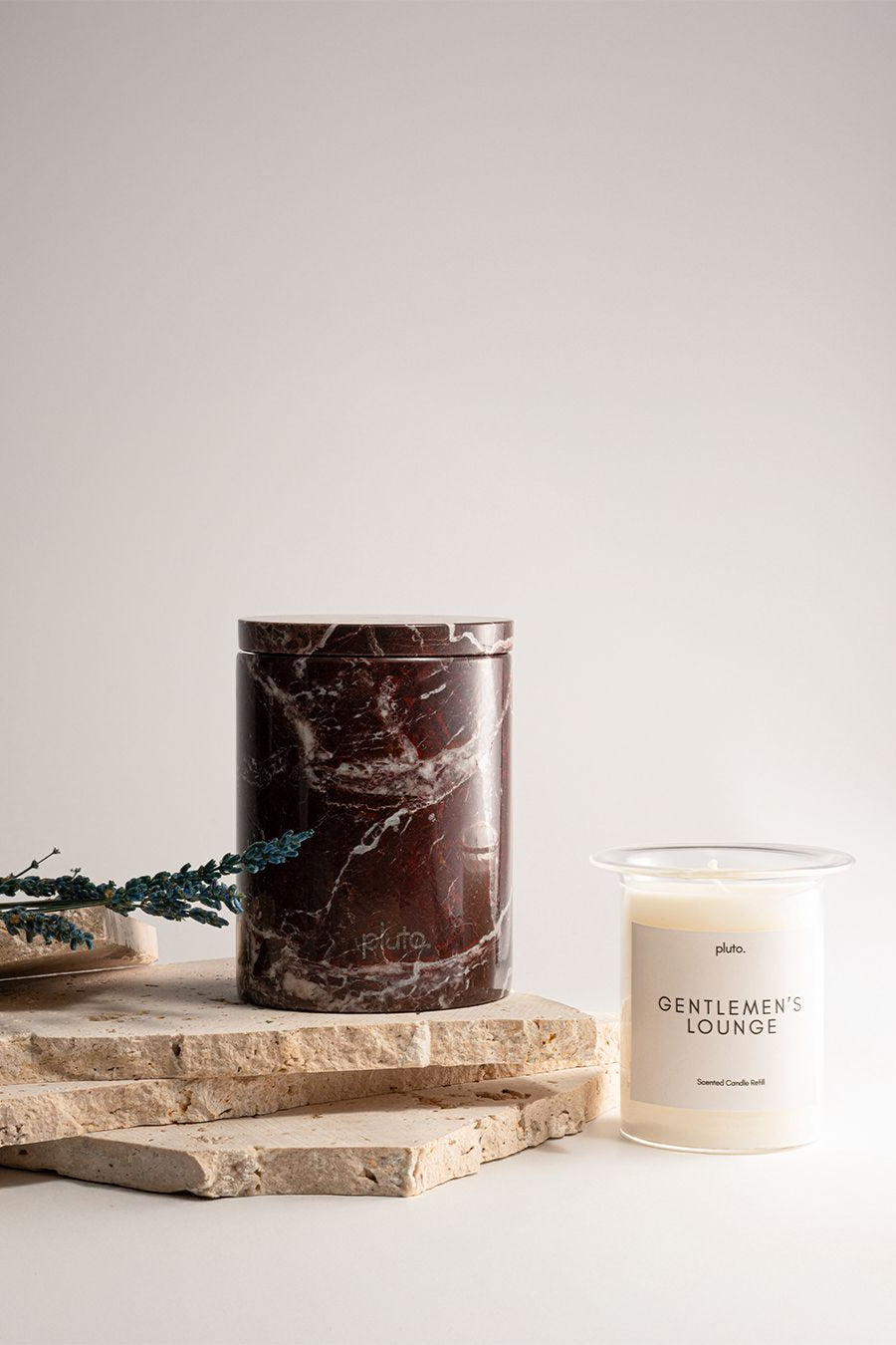 Marble candle insert- Gentelmens lounge