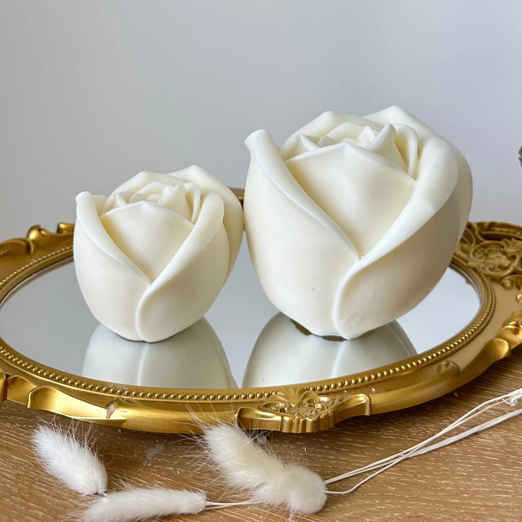 White Rose Candle