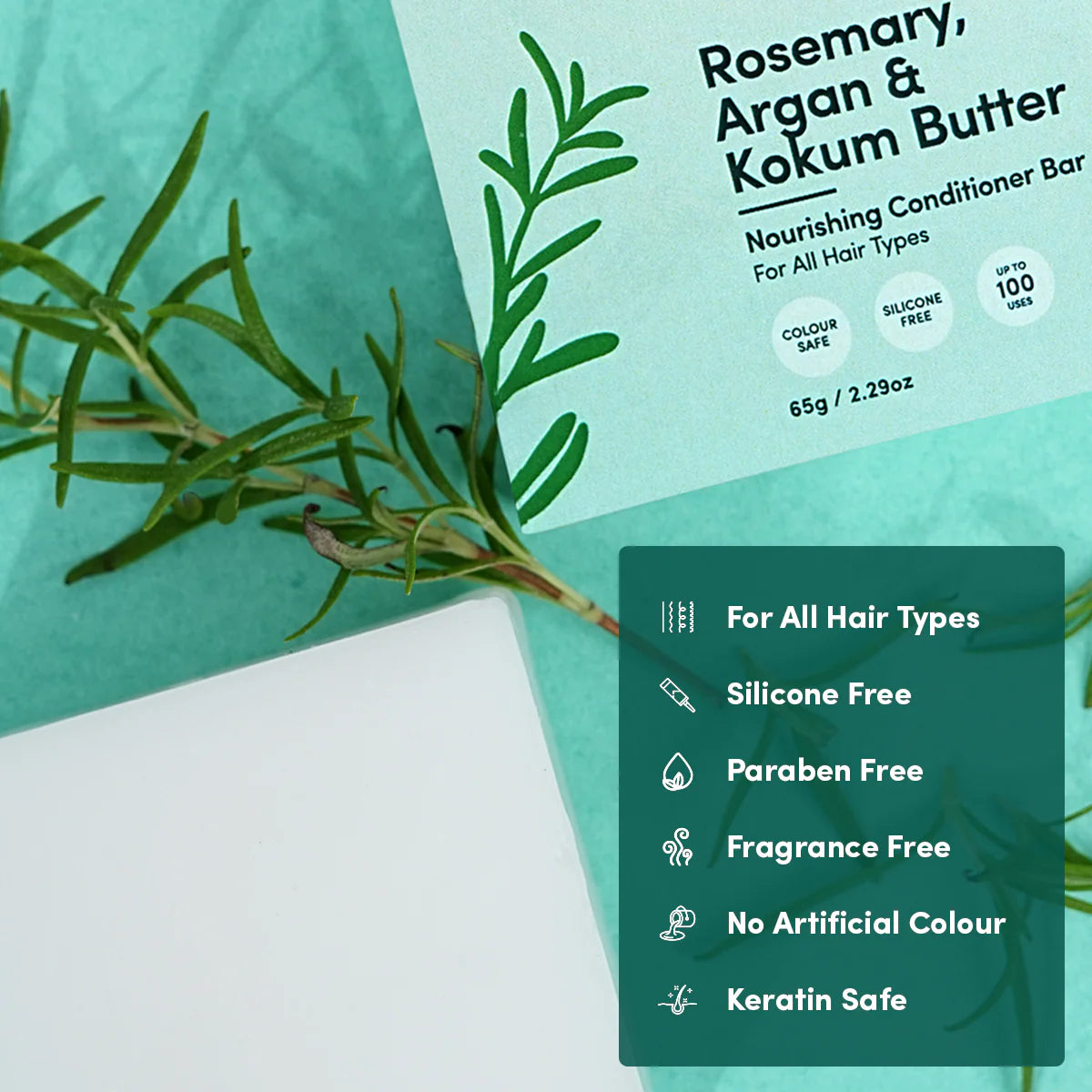 Rosemary, Argan & Kokum Butter Conditioner Bar