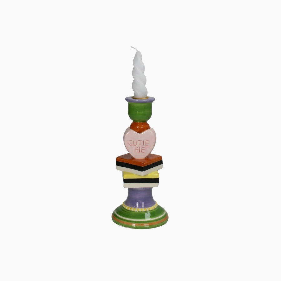 KAL-6841 Candle Stick Cutie Pie Dolomite Multi 10x10x21.6cm