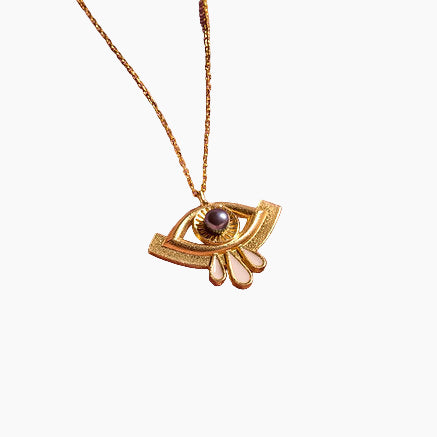 gold eye necklaces, with 3 drops, Sterling silver 925 Gold plated in 24k chain necklace with zircon.
Length – 42/45 cm.