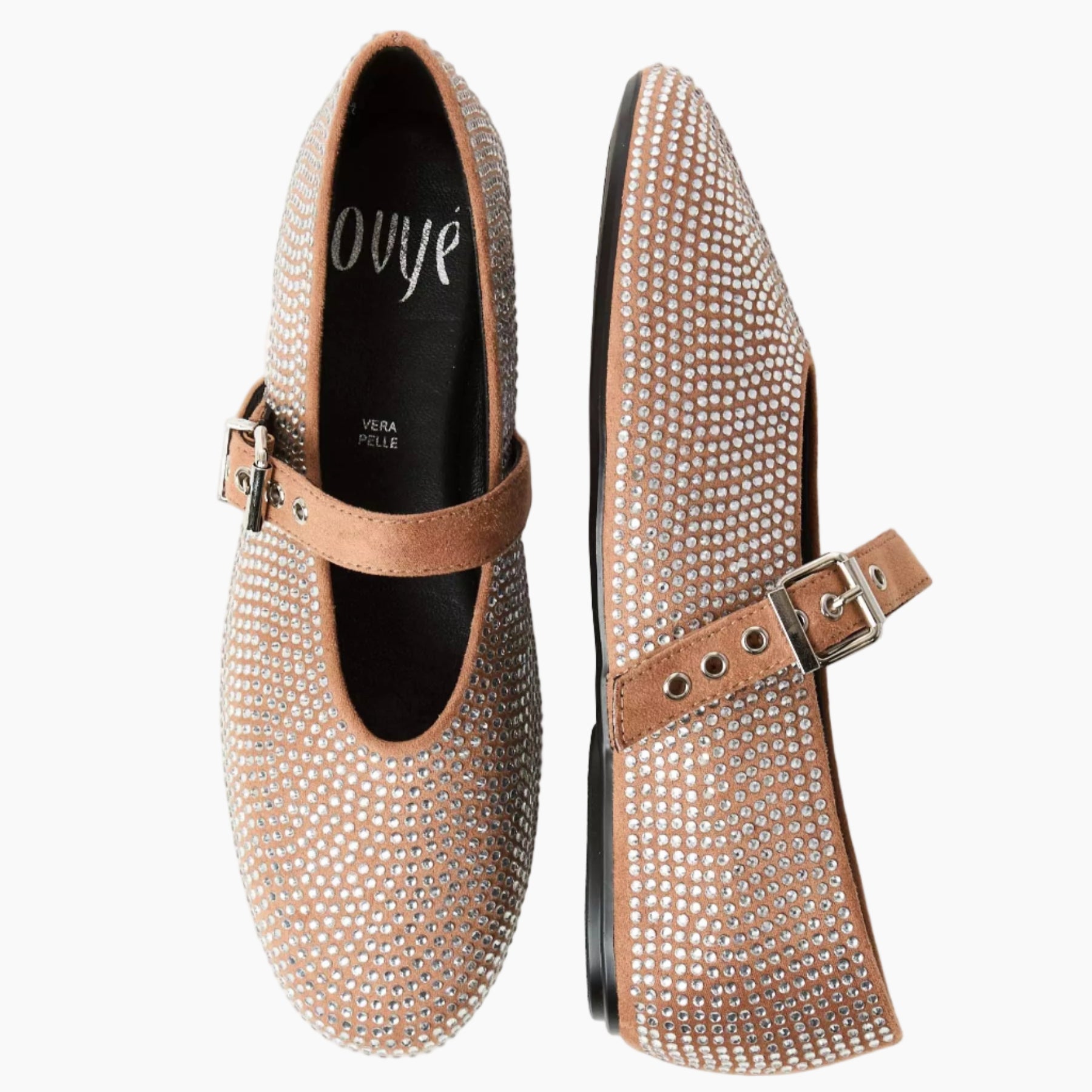Pair of embellished shoes