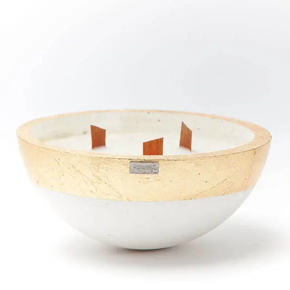 Bougie en Bol White Helios Taille L