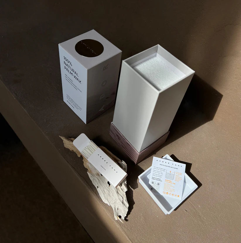 Adore Sand Candle Premium Box ,Wicks