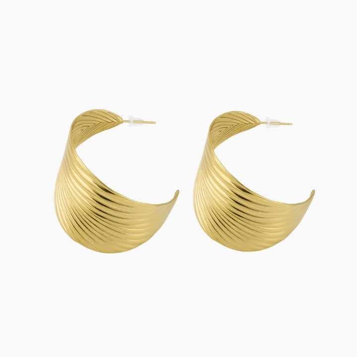 Gold hoop earrings
