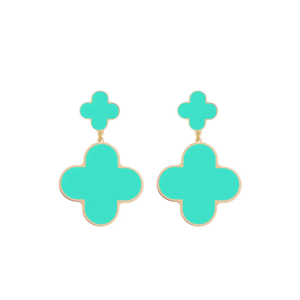 Flower Hoop Earrings