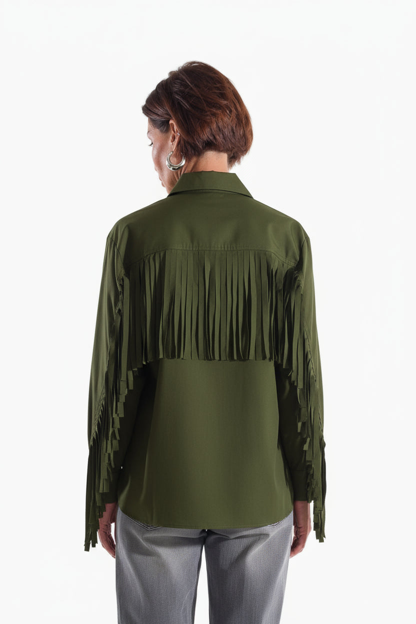 B823N Camicia Frange