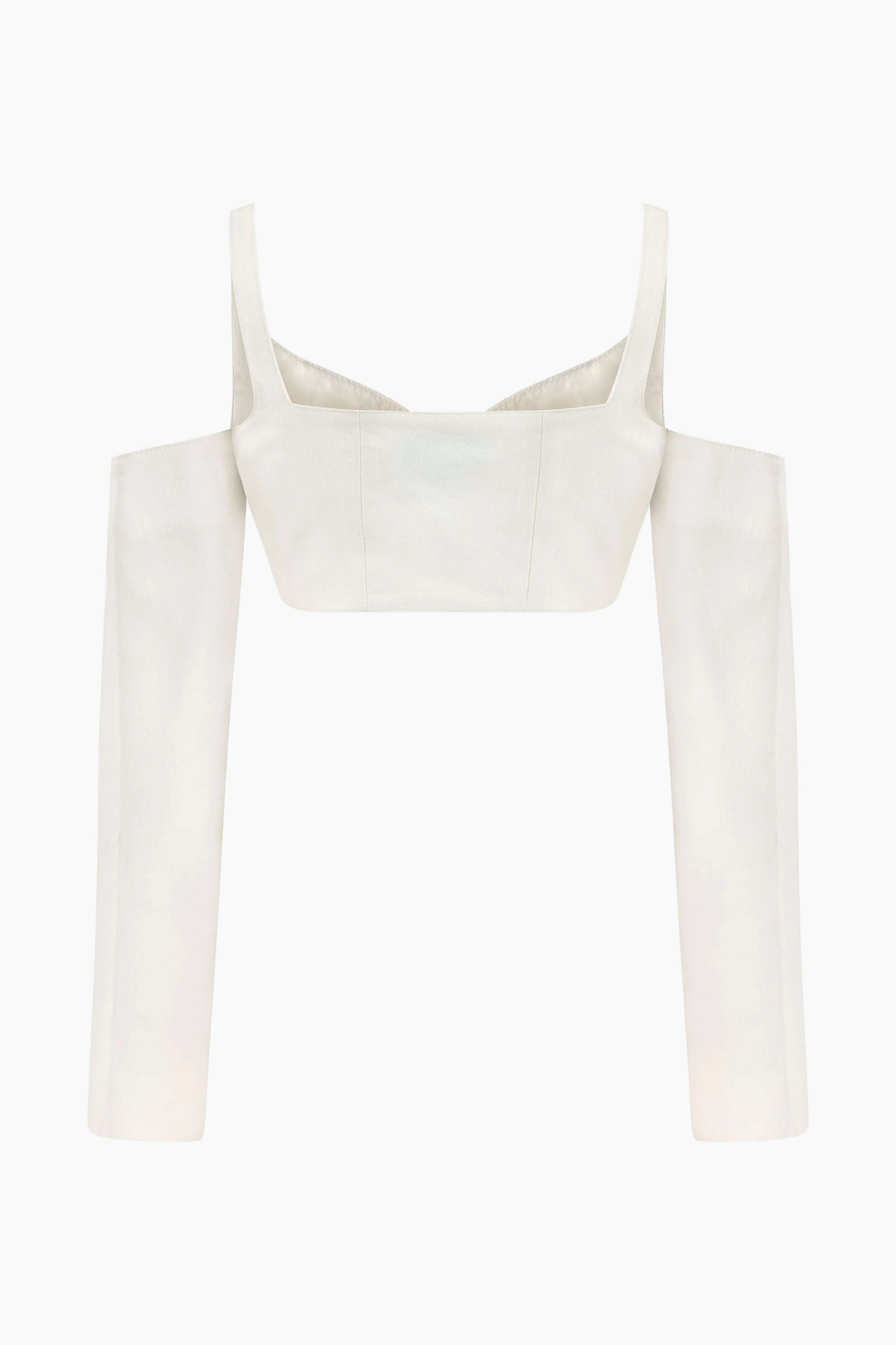 White off-shoulder top