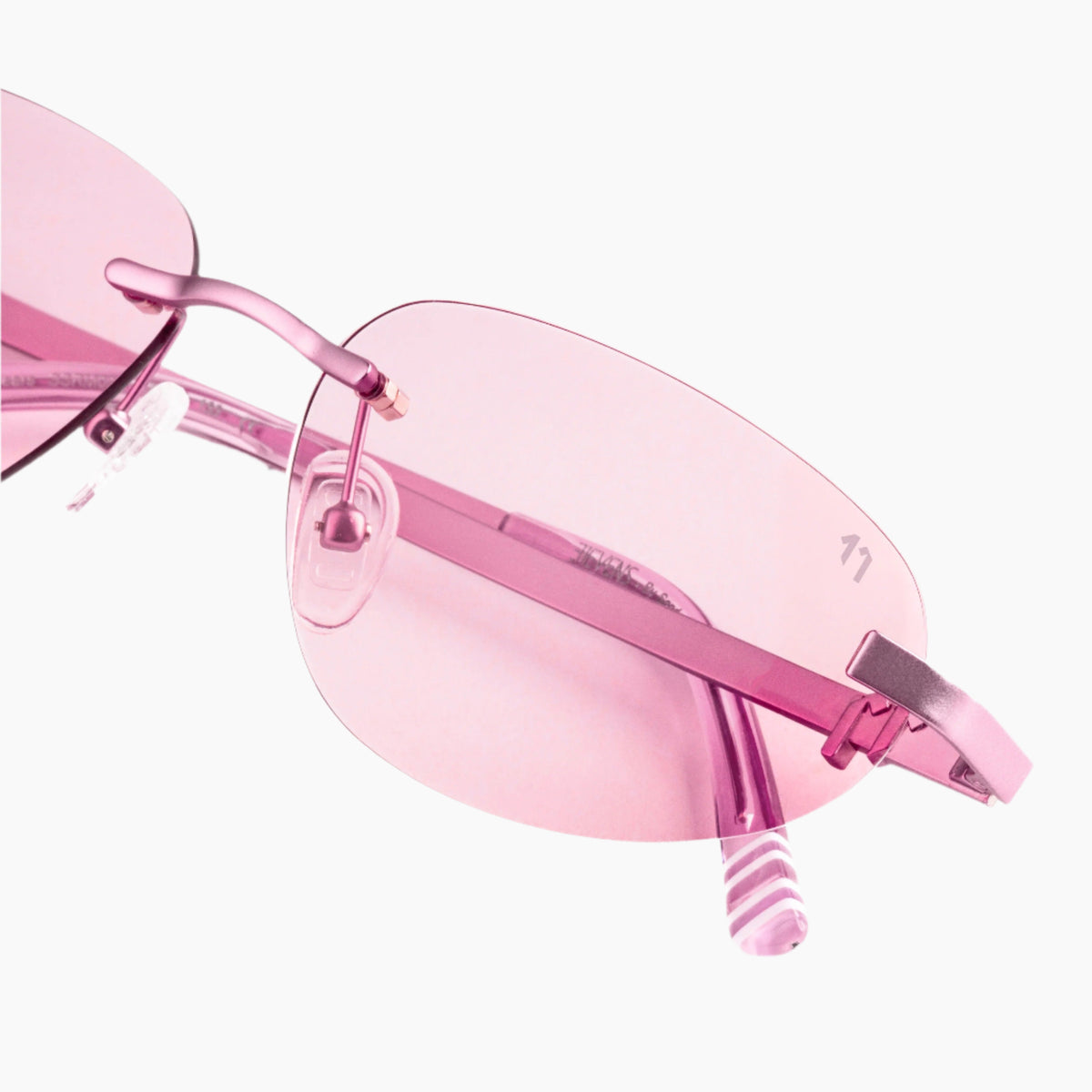 anti-scratch, anti-reflective coat and UV600 protection, pink sunglasses