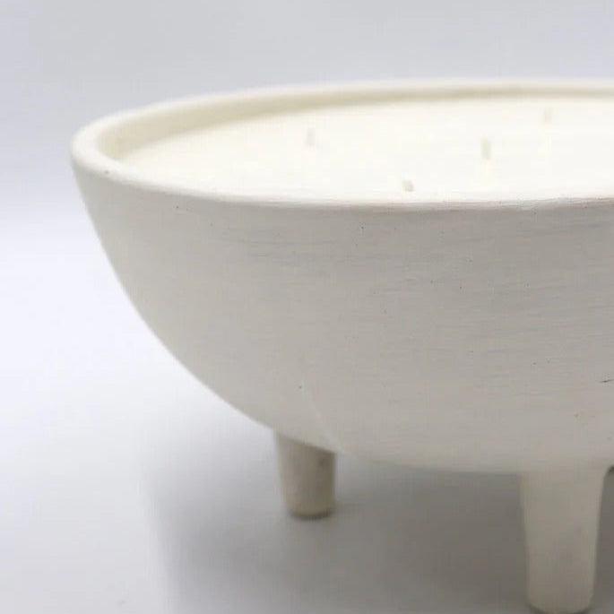 White ceramic bowl on a white background