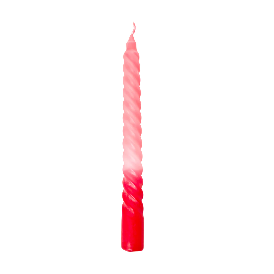 Twisted Candles in 3 Asst. Colors - - 6HR