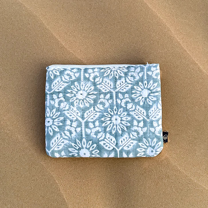 Tohfa Luxe Zyra Handmade Block Printed Pouch