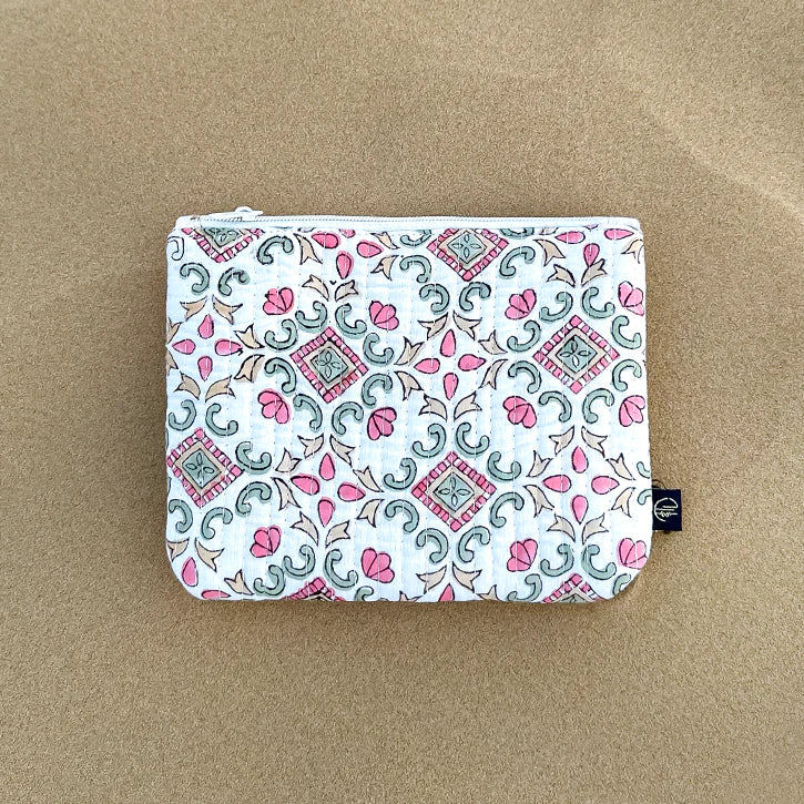 Tohfa Luxe Auro Handmade Block Printed Pouch