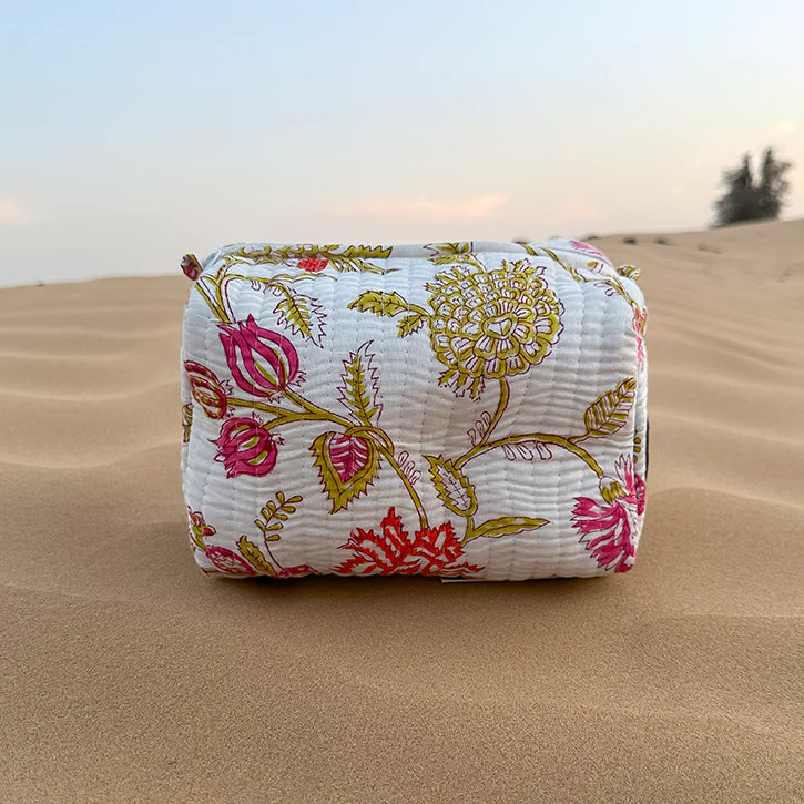 Tohfa Luxe Oro Handmade Block Printed Pouch