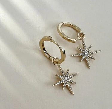 Starburst hoop pair