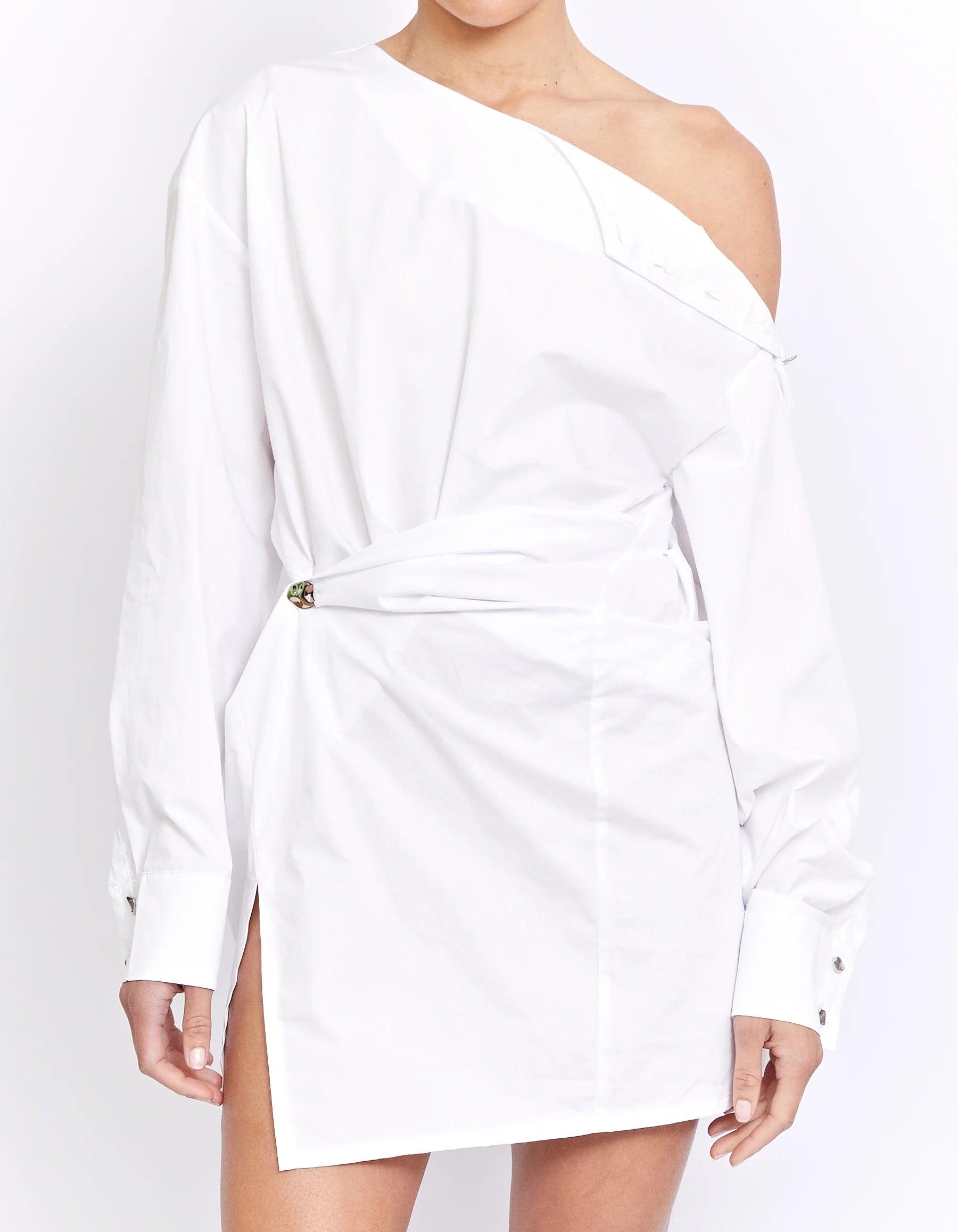THOMAS TWIST DRESS | POWDER - FLTRD UAE