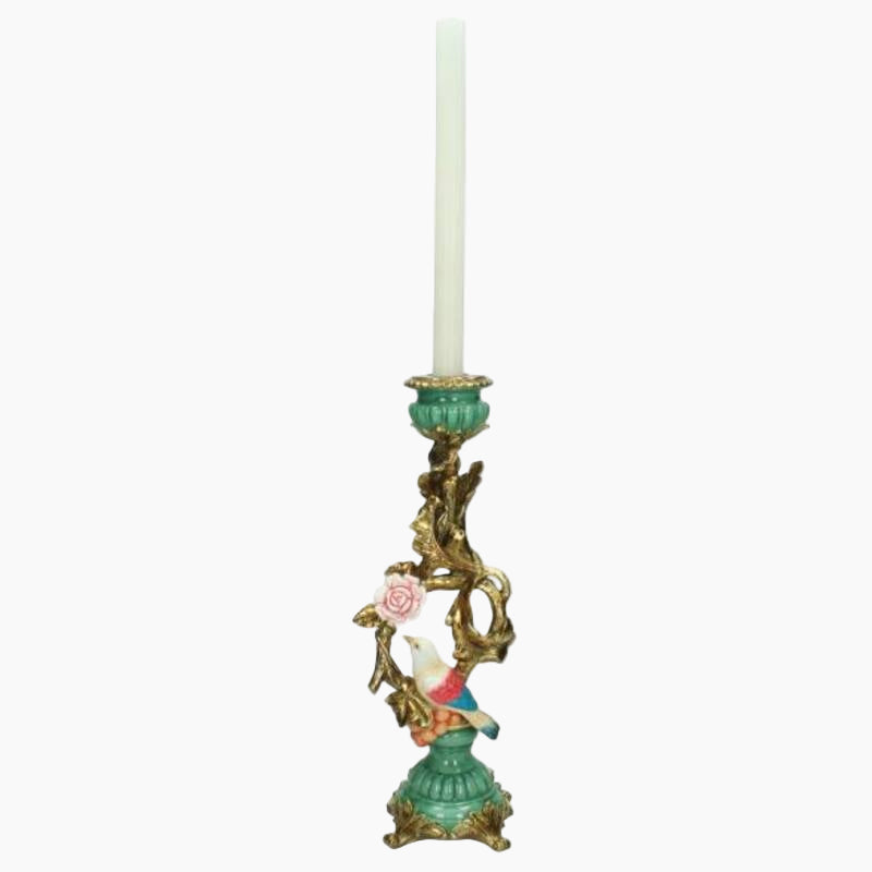 XET-2739 Candle Holder Polyresin Multi 35x10x11cm