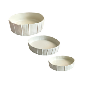 Round Platter Set of 3- Lines Po 004