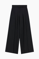 Black wide-leg pants 