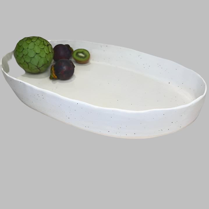 Deep Oval Platter- Sky 032