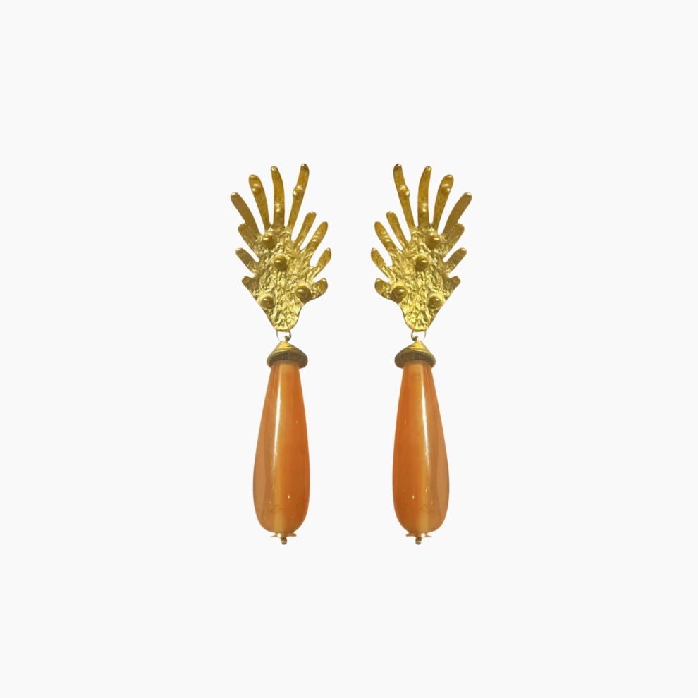 Urban Shape Earring With Stone