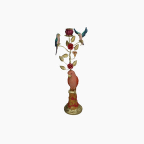 Candle Stick Birds Polyresin Multi 20x13x57.5cm