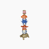 Candle Stick Sea Polyresin Multi 15x12x40cm