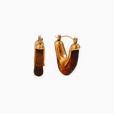 Brown Stone Earrings