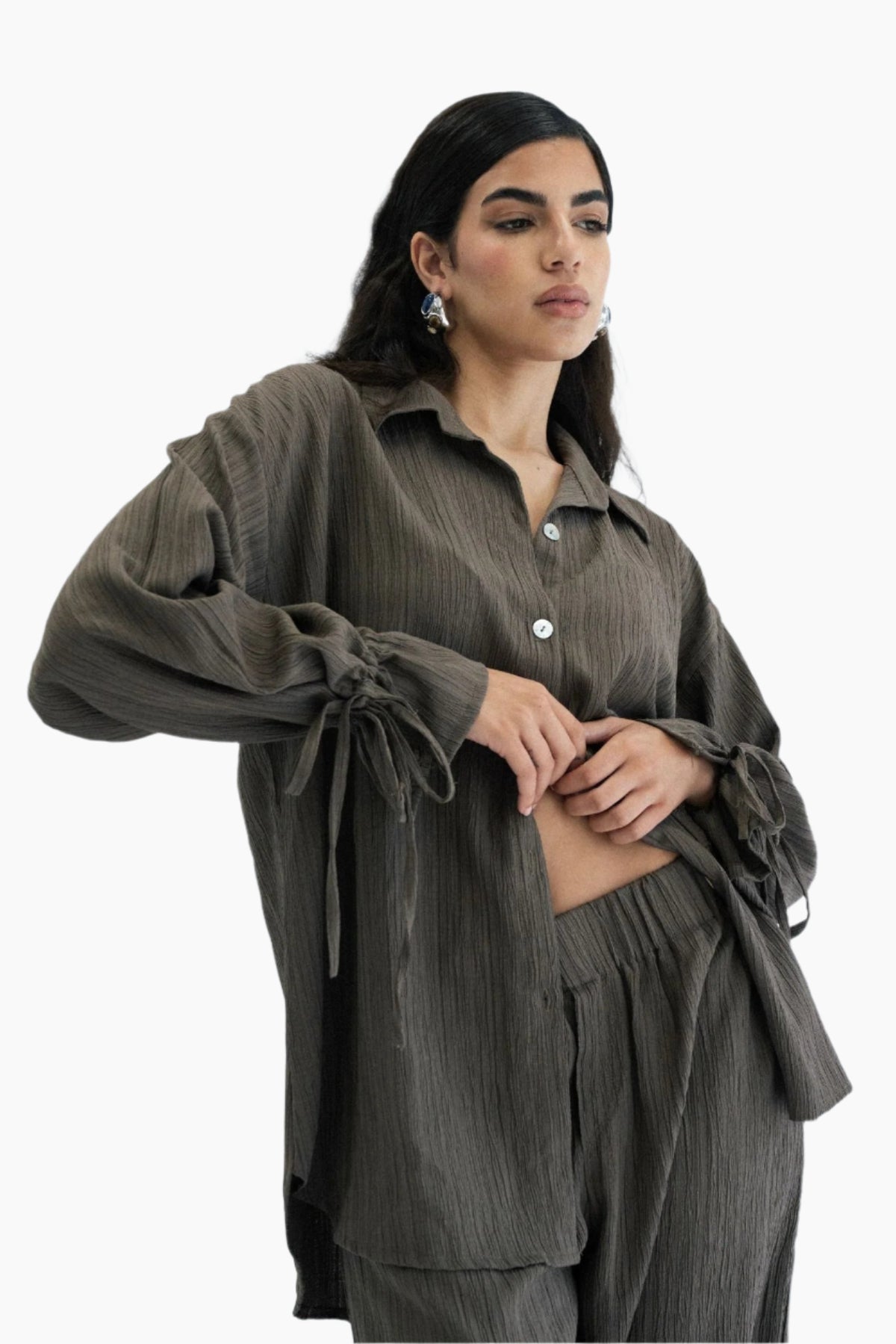 Crushed oversized shirt