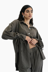 Crushed oversized shirt
