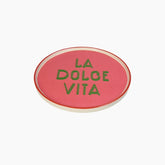 KAL-5495 Plate La Dolce Vita Stoneware Pink 25.5x25.5x1.5cm