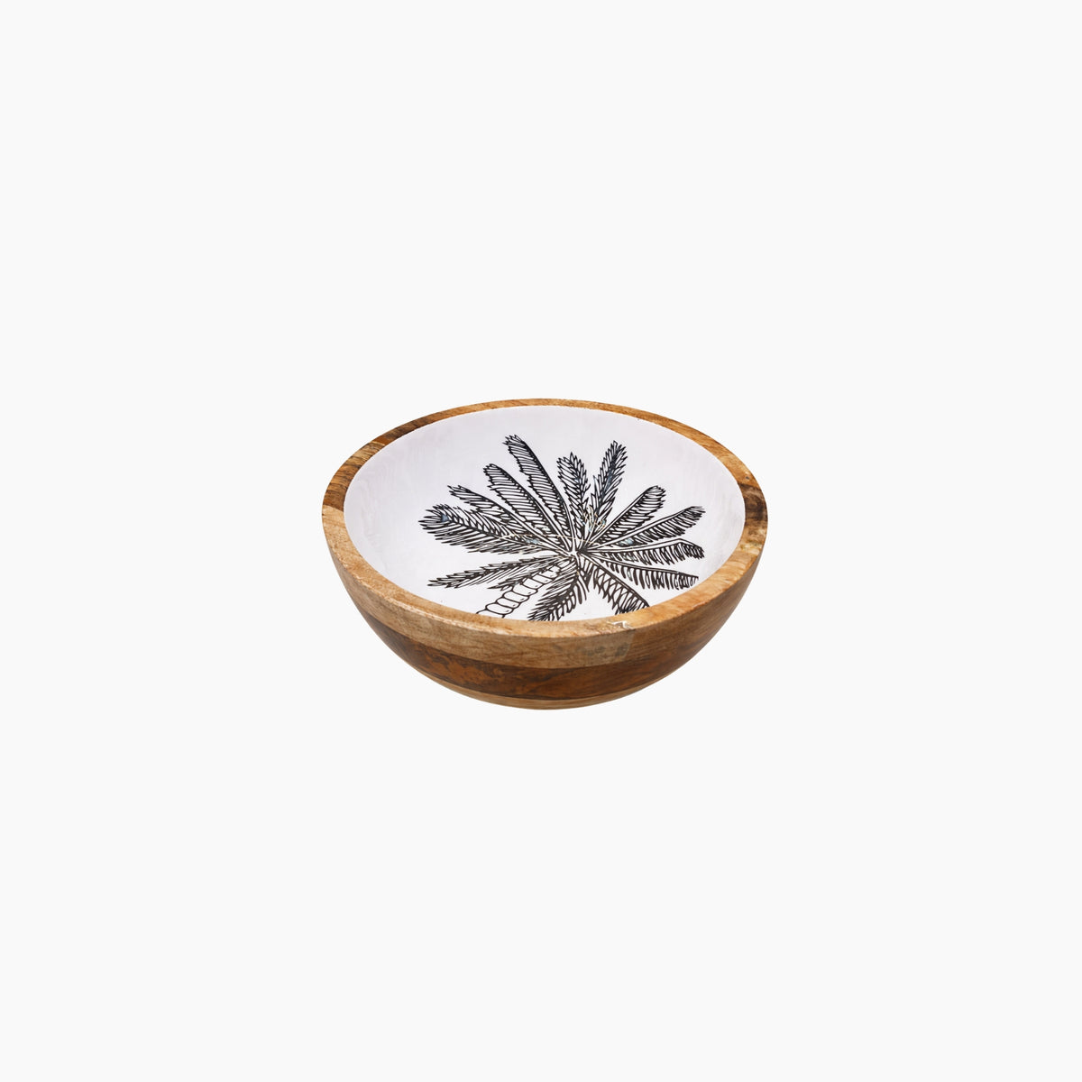 Decorative bowl with a floral design on a white background