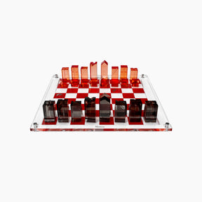Acrylic Chess Board - Red
