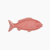 Ceramic Serving Dish in Fish Shape - Coral