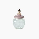 Glass Jar with Lady Lid - Medium