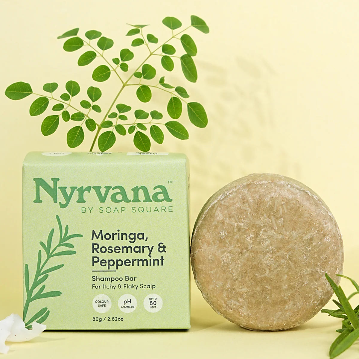 Moringa, Rosemary & Peppermint Shampoo Bar