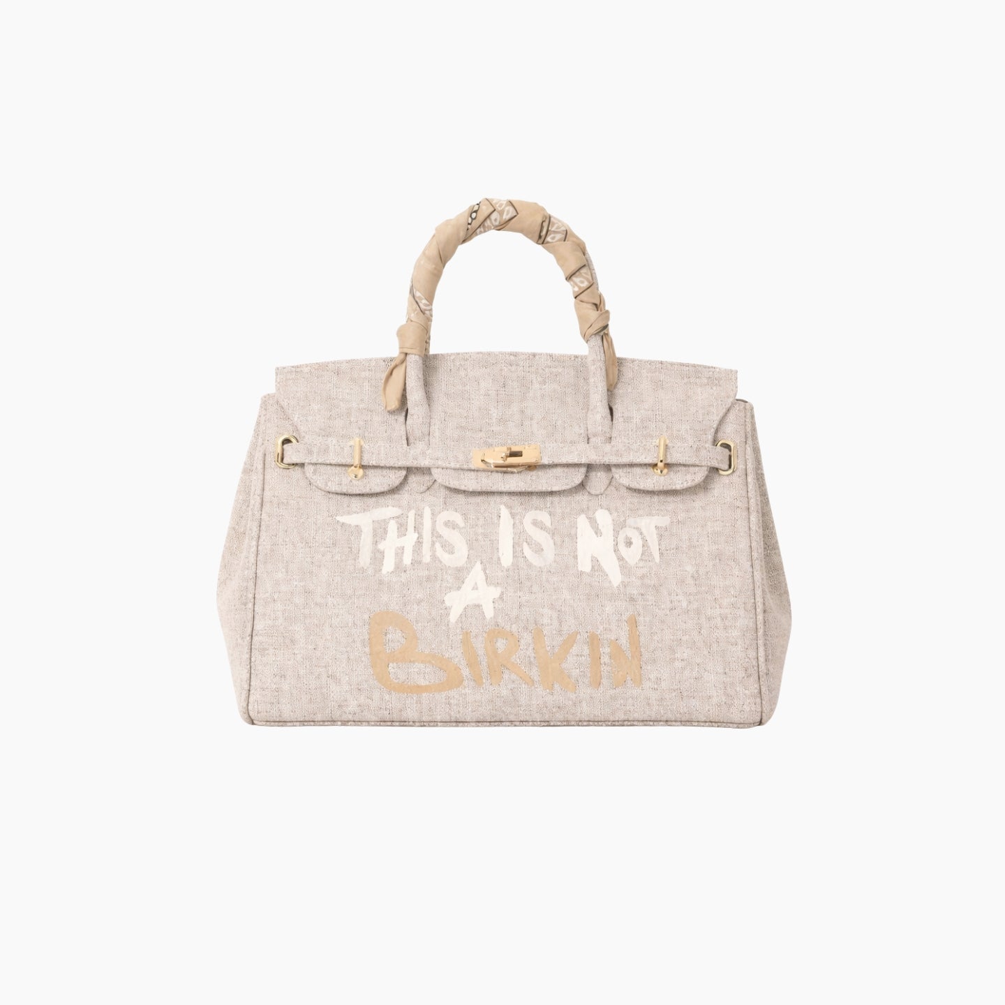 'This is not a Birkin' - Small Beige