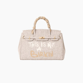 'This is not a Birkin' - Small Beige