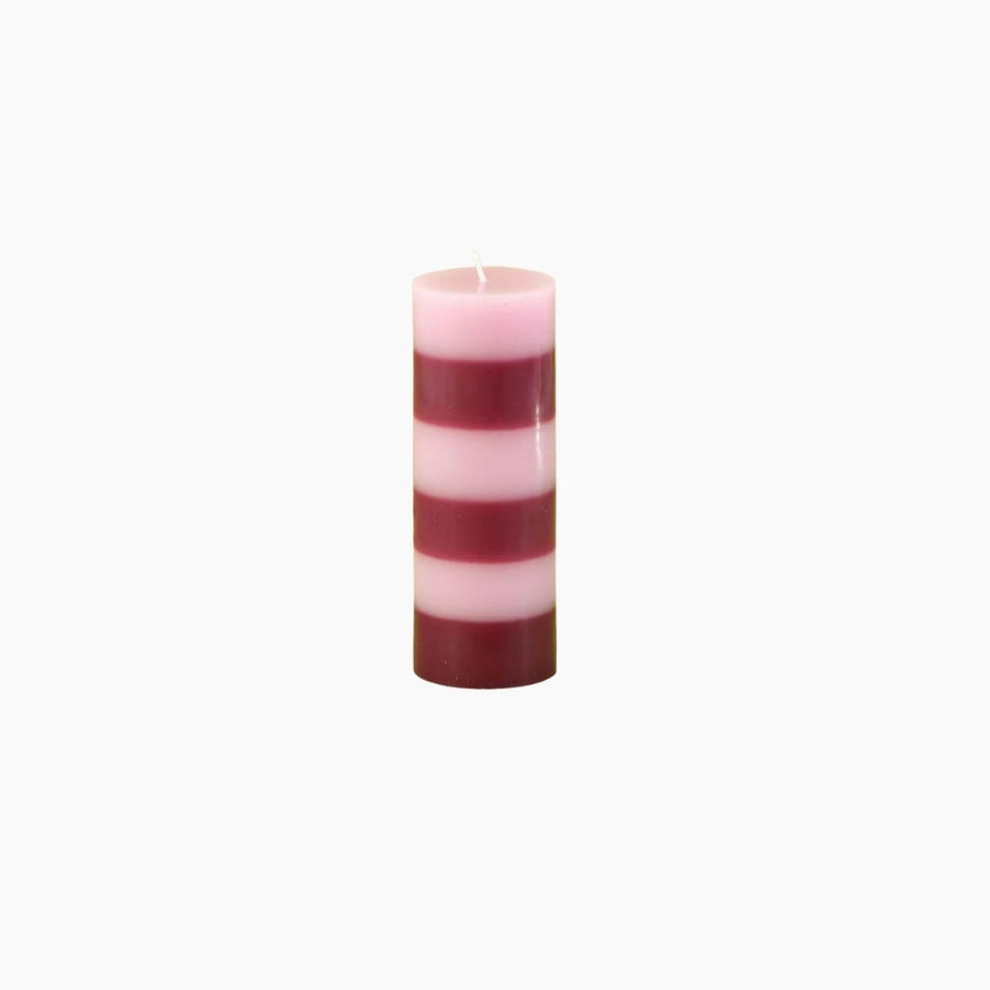 Striped Candles in Asst. 3 Colors - Large - 62HR