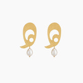 Pearl Letter Earrings