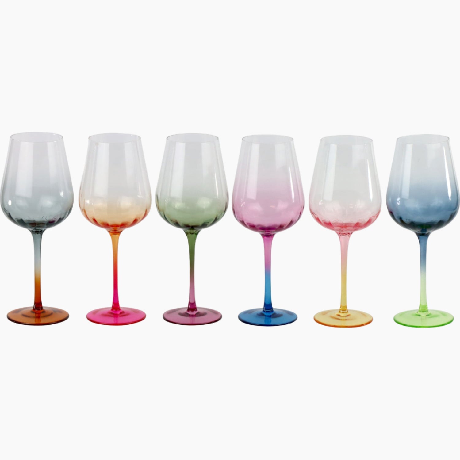WINE GLASSES"RAINBOW"