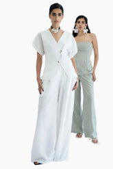 Pleated suit pants