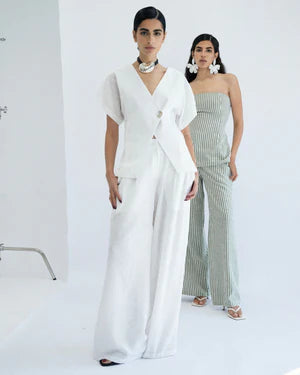Pleated suit pants