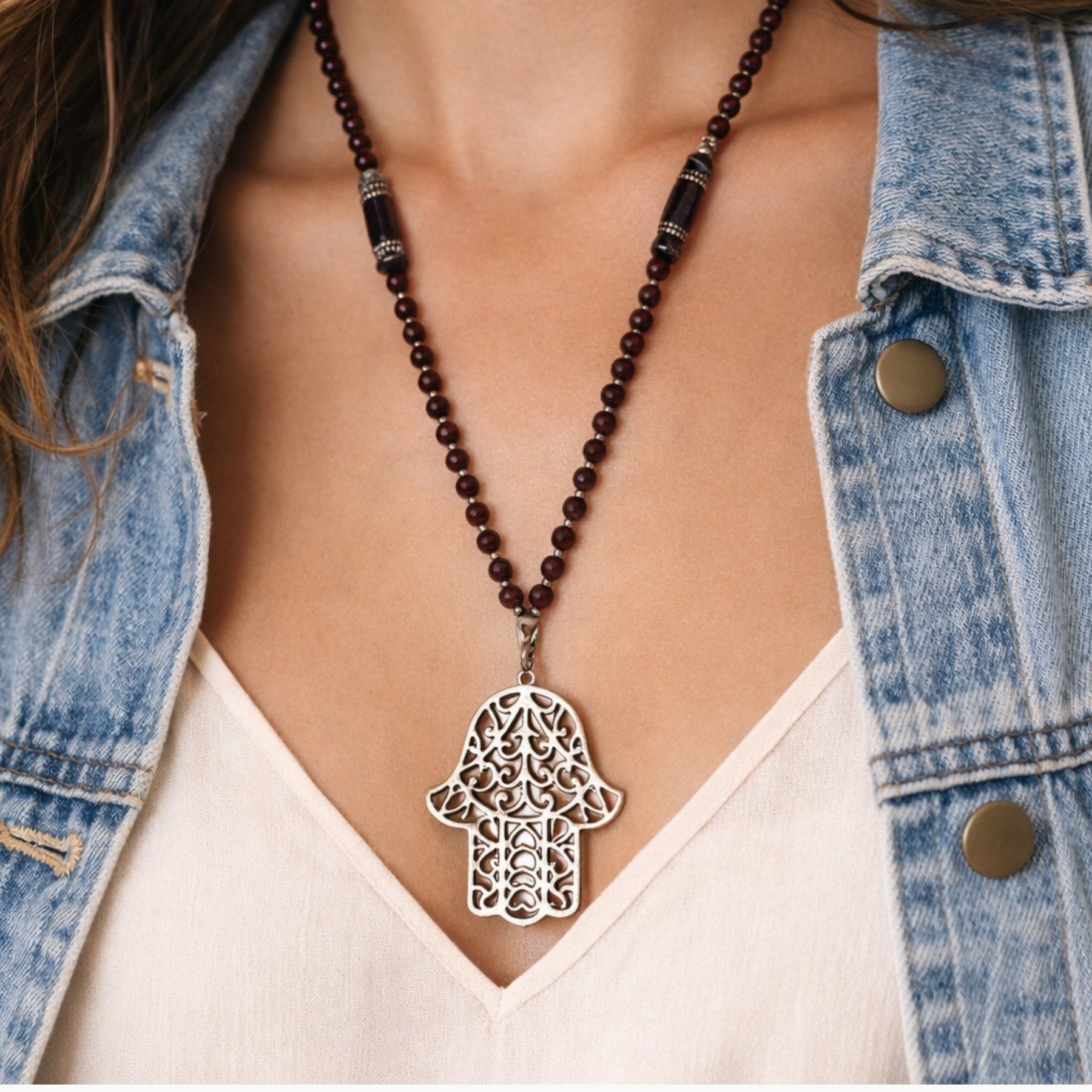 Wooden Necklace Long