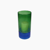 Vase Glass Multi 12x12x25cm