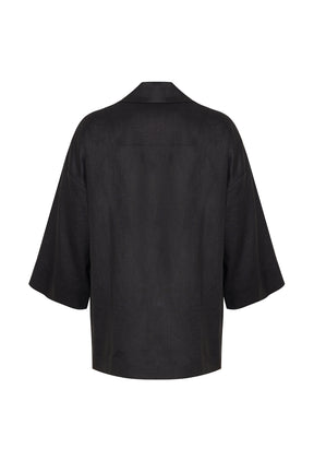 Black shirt on a white background