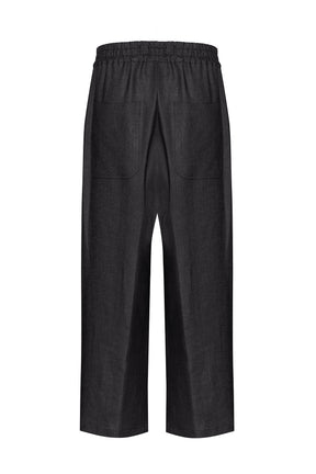 Black pants on a white background