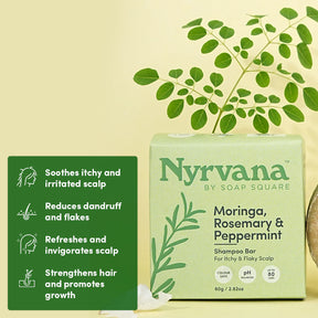 Moringa, Rosemary & Peppermint Shampoo Bar