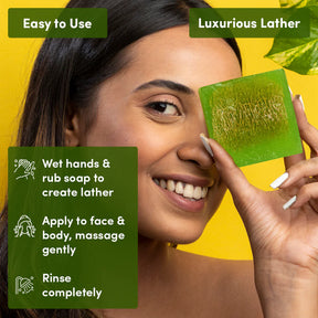 Natural Loofah in Lemongrass Oil Soap